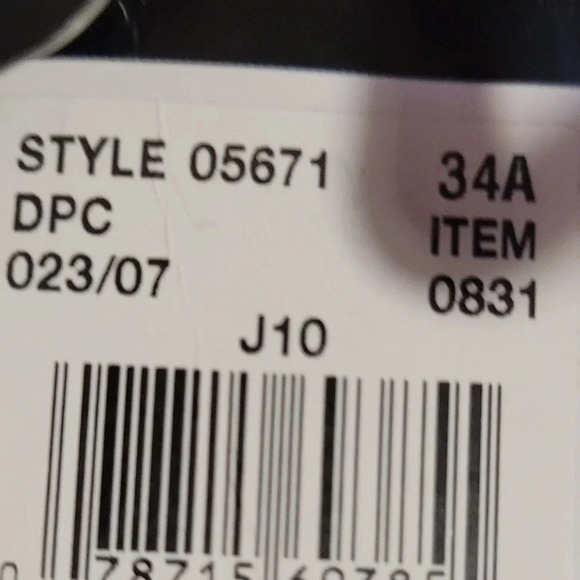 34A Maidenform Self Expressions‎ Extreme Lift UW Bra - Picture 5 of 5